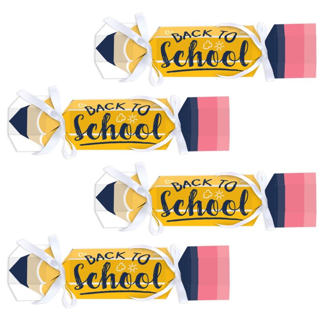 Big Dot of Happiness Back to School - No Snap First Day of School Classroom Party Table Favors - DIY Cracker Boxes - Set of 12